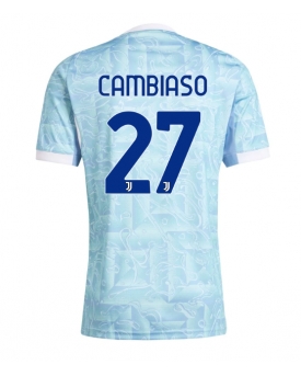Juventus Andrea Cambiaso #27 Maglia Gara Trasferta Repliche 2025-26 Maniche Corte